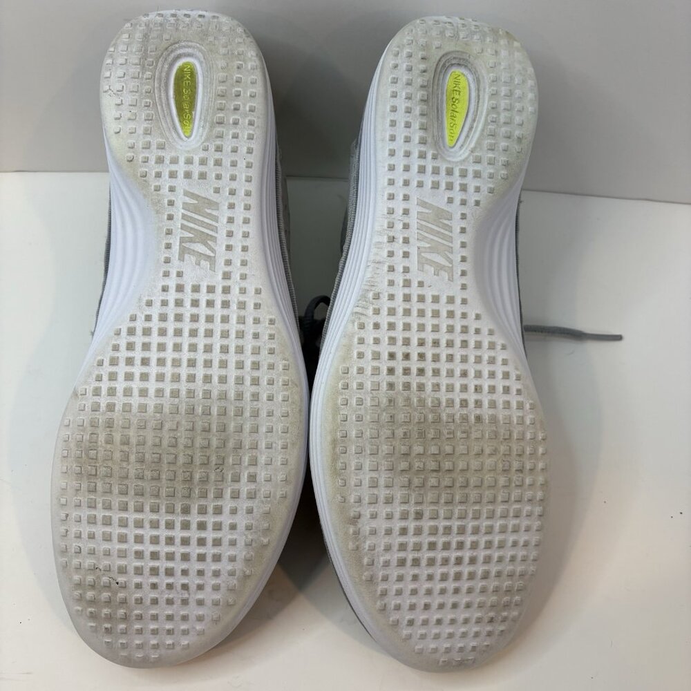 Nike Solarsoft Costa Low Running Shoes White Yellow‎ Volt Men's size 10 Athletic - Picture 7 of 9